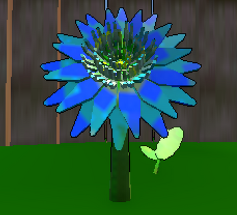 A picture of a pixellated flower